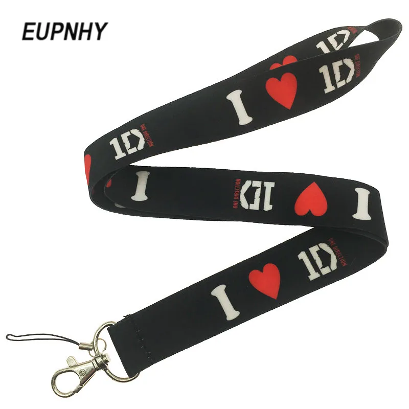 EUPNHY I Love One Direction Черный чехол для телефона ремешок на шею ремешки брелка ID