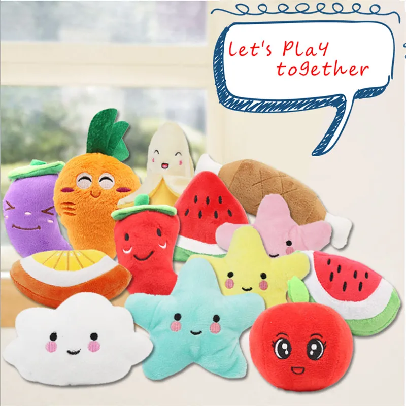 

Anti Bite Dog Toys Creative Simulation Vegetable Drumstick Toy Puppy Pet Play Chew Toys Squeaky Toys For Dogs Cats Pets Supplies