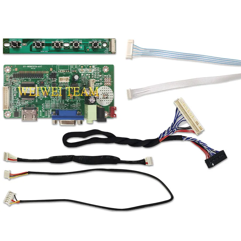 G156XW01 V1 15.6 inch TFT LCD Display LVDS 30 pin IPS Laptop Panel wxga Screen with HDMI VGA Controller Board 1366x768