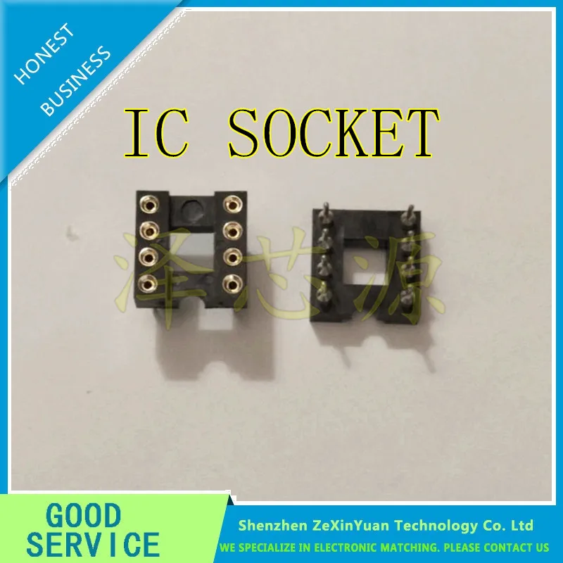 20Pcslot Gold Plated Ic Socket 8P Round Hole Ic Dip 8 Pin 8 Chip Seat Op Amp High Quality huismerk kopen in de aanbieding 20Pcslot Gold Plated Ic Socket 8P Round Hole Ic Dip 8 Pin 8 Chip Seat Op Amp High Quality huismerk kopen in de aanbieding