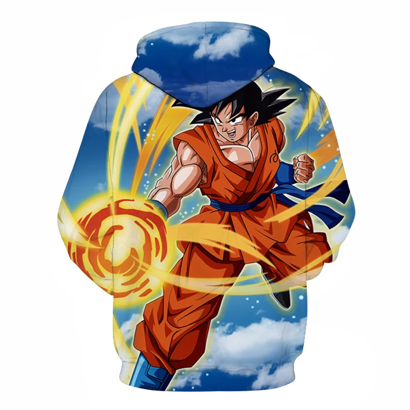 Новинка; худи Dragon Ball Z Goku для взрослых авиаперелет толстовки пуловеры Для мужчин Для женщин верхняя одежда с длинными рукавами Новинка; худи