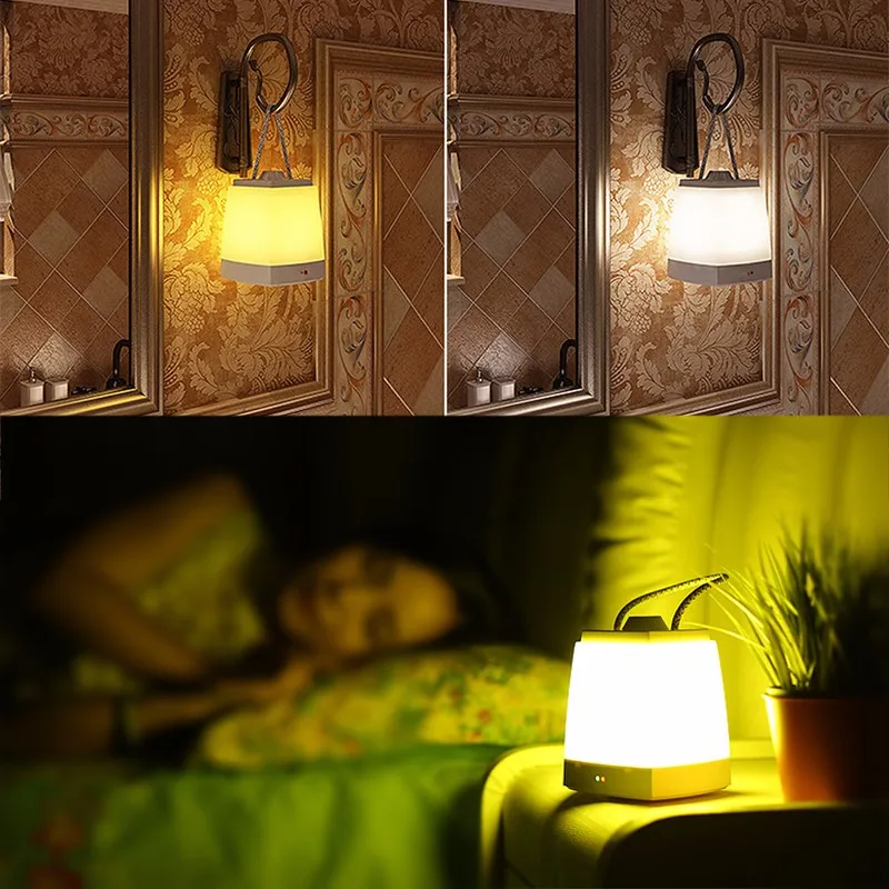 Dimmable Bedroom Lamp LED Night Light Dimming Lights Portable