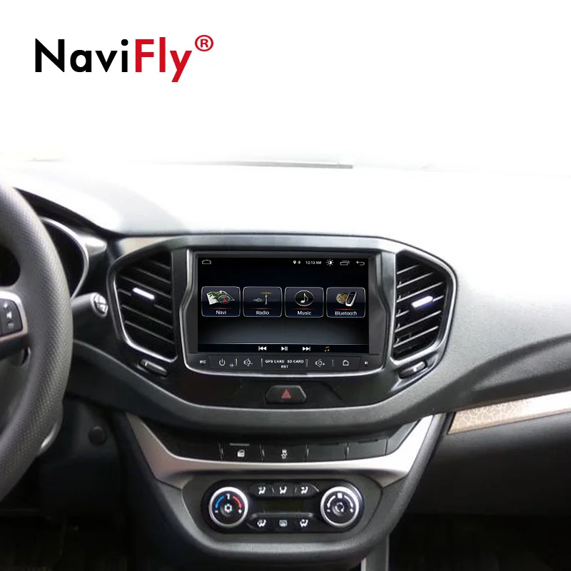 Cheap Navifly 1Din Android 8.1 Car dvd Multimedia Player Radio audio for Lada vesta GPS Navigation HD 1024*600 Head Unit Stereo MAP FM 5