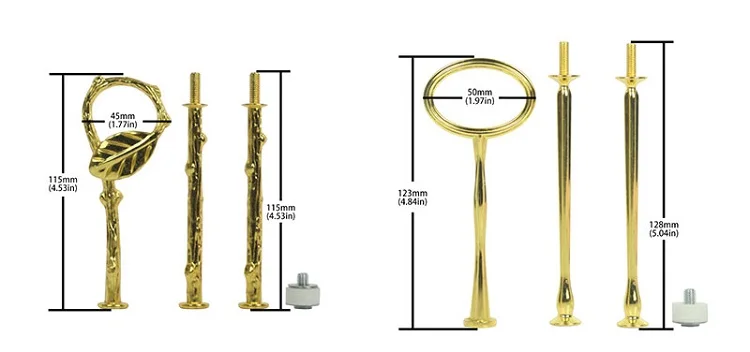 Подставка для торта с ручками стержни для подставки под торты 3 уровня-необычная дверная ручка листья дизайн