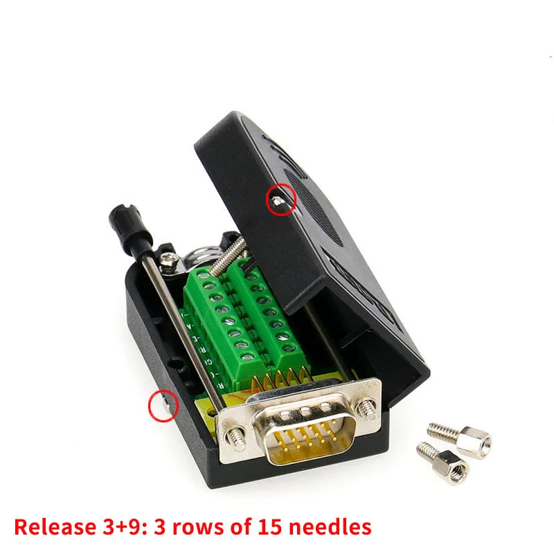 D-SUB DB15 VGA Мужской Женский головка 3 ряда 15 контактный разъем ...