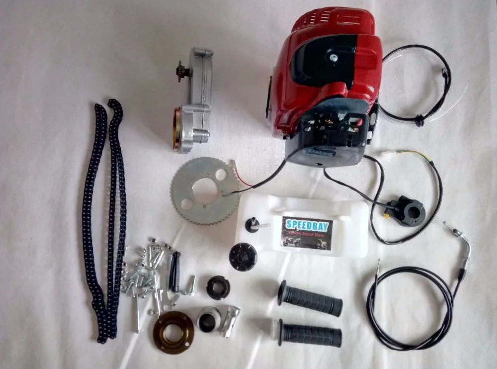 4 tiempos 49CC gasolina motorizado Dirt Bike Motor de bicicleta Kits con tanque de combustible|engine kit|motor engine kitengine bike kit - AliExpress