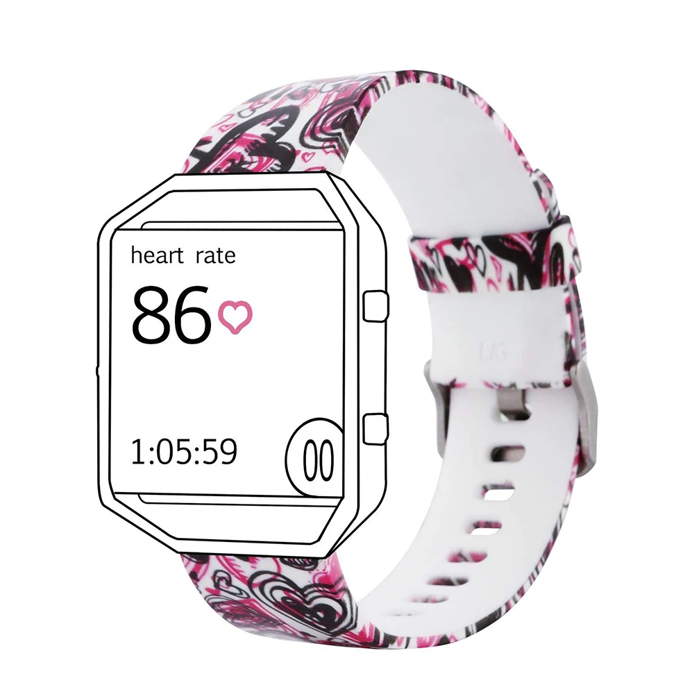 Honecumi Band For Fitbit Blaze Watch Bands Silicone Rubber Bracelet For Fitbit Blaze Smart Watch Wrist Strap Accessories (1)