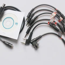 6 в 1 6в1 USB программирование программы Шнур кабель для Motorola AXU4100 AXV5100 2/двухсторонние радио