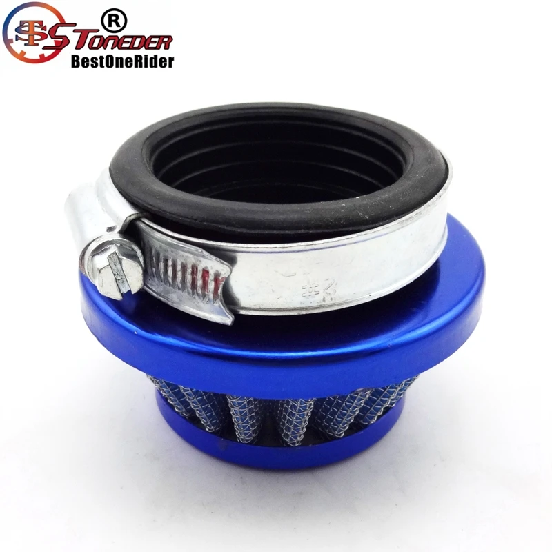 STONEDER Blue Racing Kids ATV 44mm Air Filter For 2 Stroke 47cc 49cc Engine Carb Carburetor Pocket Dirt Bike Mini Moto Quad