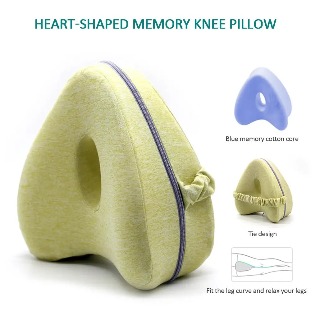 Подушка для ног в форме сердца с эффектом памяти, боковая подушка для колена, моющаяся накидка для беременных, облегчение спины, бедер, коленей, боли, подушка для ног, Прямая поставка