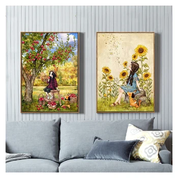 

5D DIY Diamond Painting Landscape Forest girl Diamond Emboidery Full Cross Stitch Rhinestone Mosaic Home Decor Handmade Gift