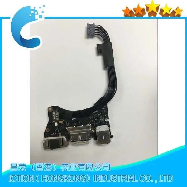 

Original For DC Jack For Apple Macbook Air 11'' A1465 USB Audio Power Board 820-3213-A 2012 Year MD223 MD224
