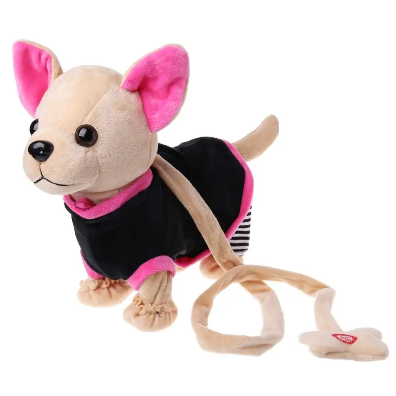 Электронный Питомец робот собака молния ходьба пение интерактивная игрушка с сумкой для детей подарки на день рождения
