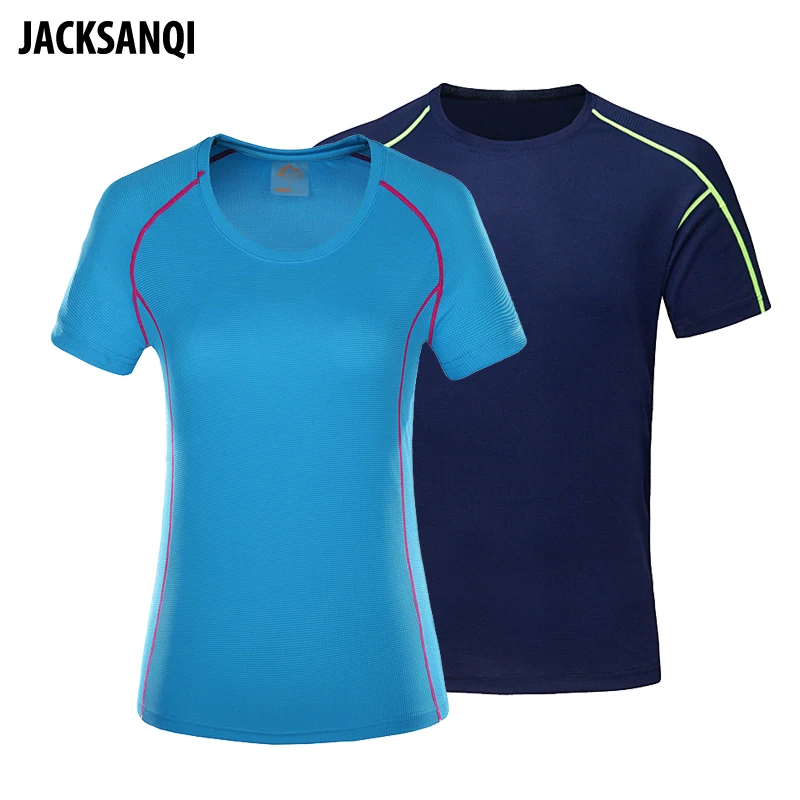 

JACKSANQI Summer Men Women's Quick Dry Breathable T-shirts Outdoor Camping Trekking Fishing Running Sports Couple models RA203