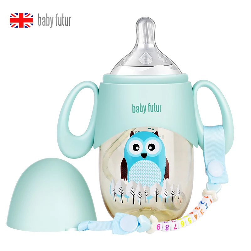 300ml/210ml babyfutur baby bottle ppsu plastic wide bore Prevent breaking bottle Baby PPSU Milk Feeding