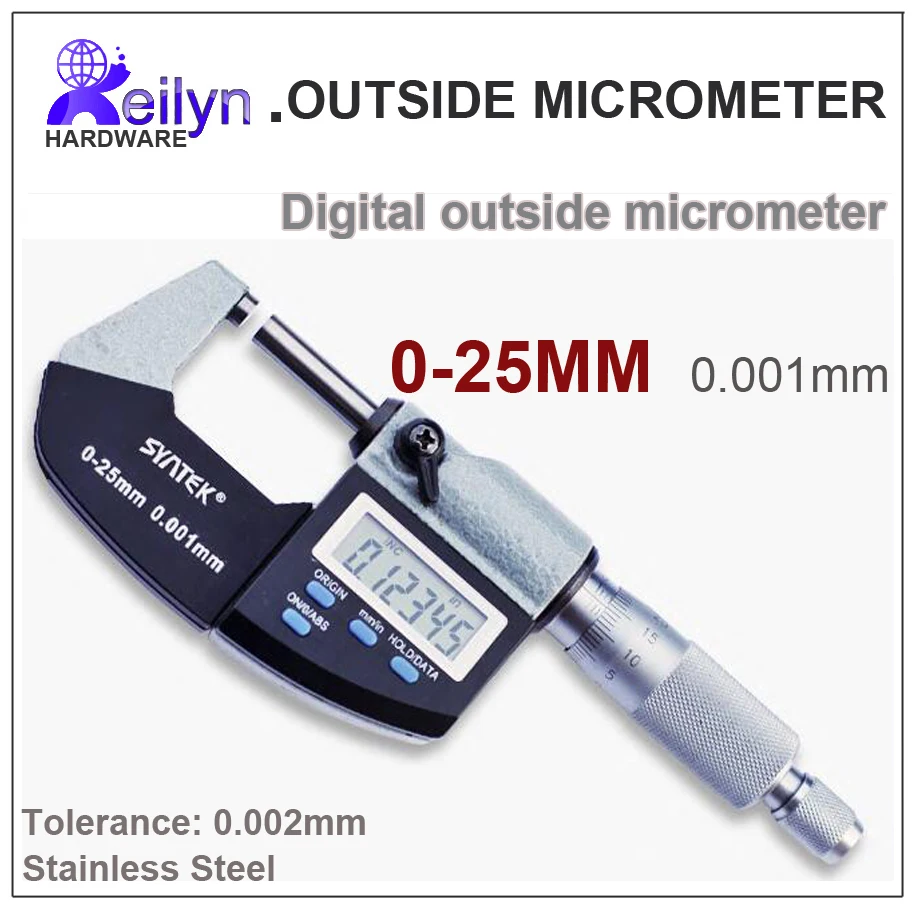 025 mm outside micrometer 0 01mm resolution купить недорого! Жми!