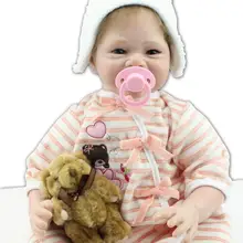 Силиконовые куклы reborn baby, Спящая Детская кукла ручной работы, реалистичный подарок на день рождения, brinquedos Для детей