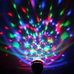 Новый 3 Вт E27 Авто Волшебные RGB красочные светодиодный лампы свет этапа Disco вечерние свет для дома Свадебные украшения освещения сцены эффект