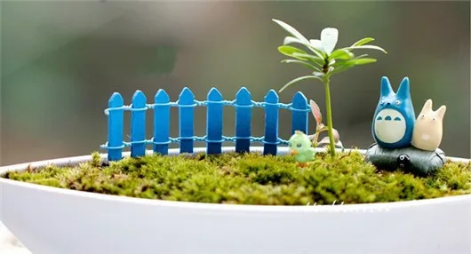 Мини 10 см миниатюрный деревянный забор ремесло садовый декор, украшение горшок для растений микро бонсай для пейзажа DIY кукольный домик фея