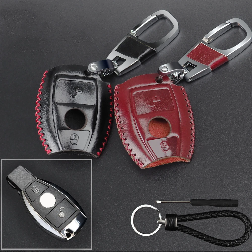 Buy Leather Car Key Case Storage Bag Wallet Multi Function Key Case KeyChain