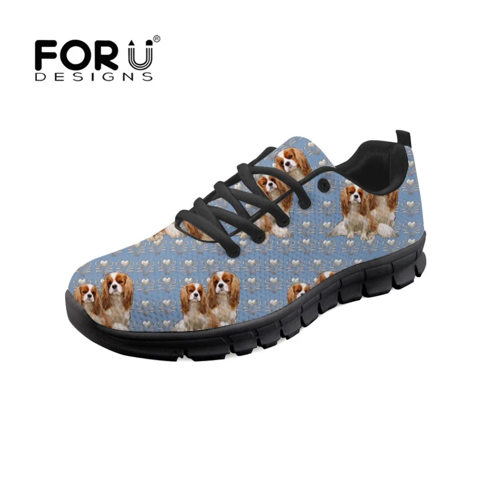 

FORUDESIGNS 2018 Spring Women Sneakers Cavalier King Lace-up Breathable Mesh Shoes Female Casual Walking Shoes Tenis Feminino