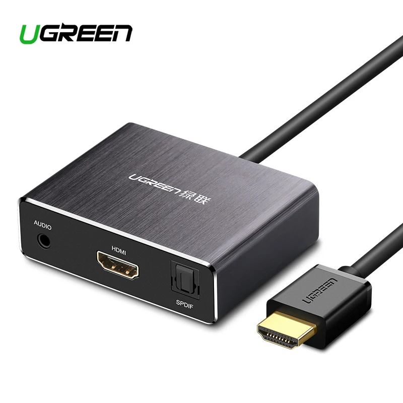 Ugreen HDMI audio splitter 4K high definition computer revolution 7 1 5 1 stereo headphone fiber converter