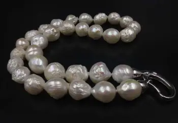 

natural WHITE 11-14mm FURROW Kasumi pearl necklace