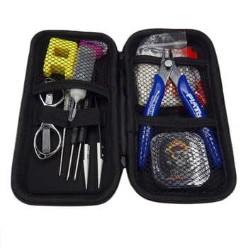 

Pirate Coil Vapor Diy Tool Bag Tweezers Pliers Wire Heaters Kit Coil Jig Winding for Electronic Cigarette Atomizer Accessories