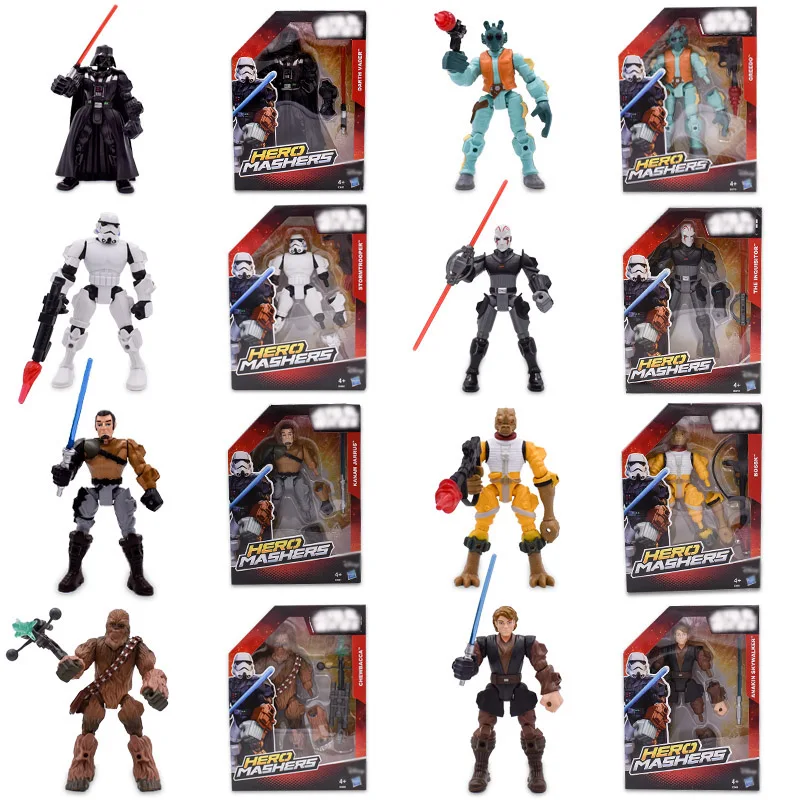 

8 Styles Western Animiation Chewbacca Inqusitor Stormtrooper Bossk Greedo Darth Vader PVC Action Figure Doll Model Baby Toy