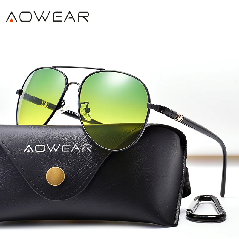Солнцезащитные очки AOWEAR дневного и ночного видения Мужские поляризационные