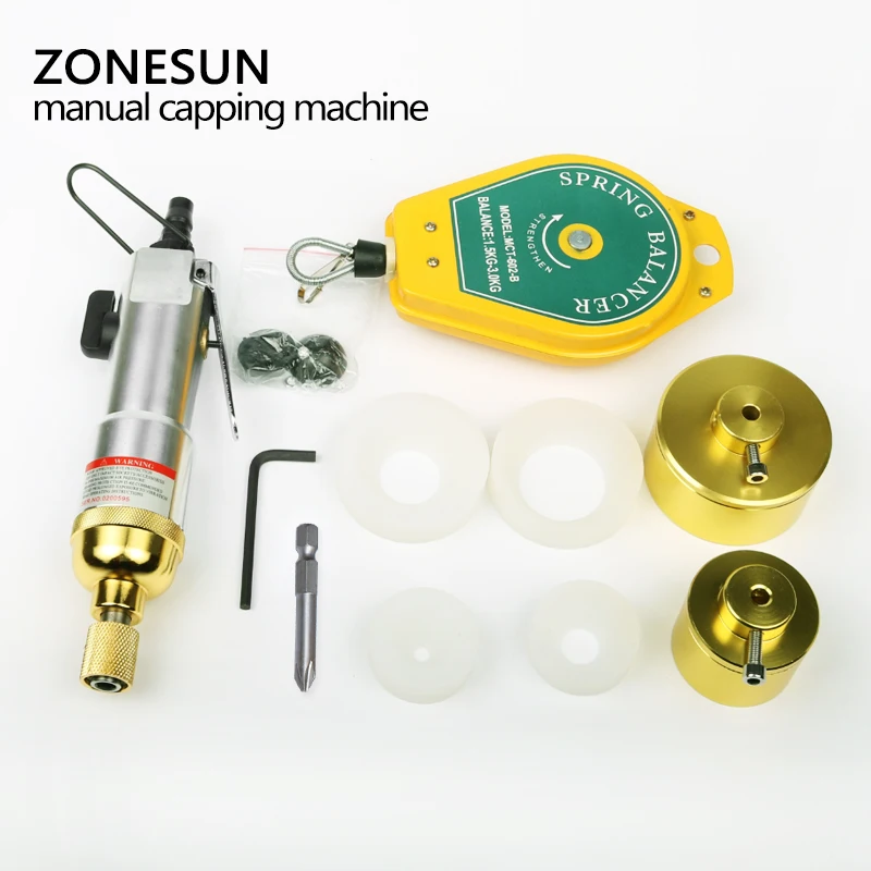 Шуруповерт ZONESUN 10 50 мм ручной пневматический инструмент для запечатывания крышек