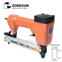 ZONESUN 422J Ga20 5,1 мм штифт для ногтей пневматический Микро гвоздильщик воздуха Брэд для мебели деревянный диван деревообрабатывающий степлер