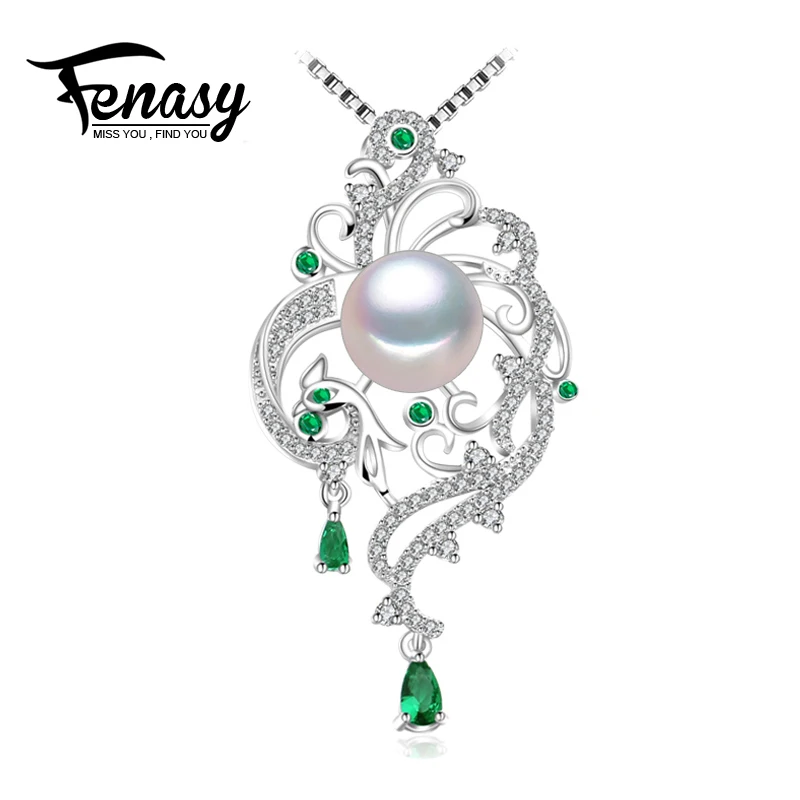 

FENASY 925 sterling silver phoenix necklace for women,statement necklace,Bohemian necklaces & pendants with chain bridal jewelry