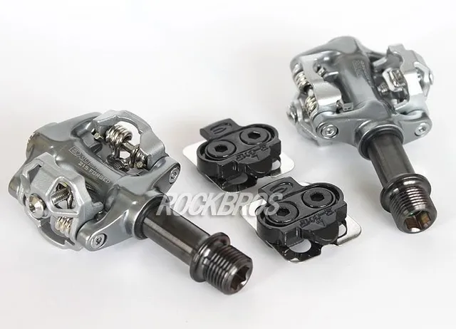 Best price at $146 Cheap EXUSTAR Lightweight E-PM215Ti MTB Bicycle Parts Cycling Clipless Pedals Bike Cleat E-C01,Magnesium Body,Titanium Ti Axle Spindle