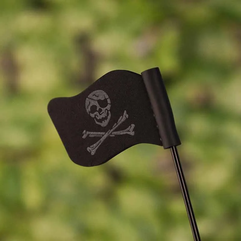 

1pcs Hot Sale Black Jolly Roger Pirate Flag Car Antenna Pen Topper Aerial Ball Decor Toy Auto Roof Decoration Ball Car-styling