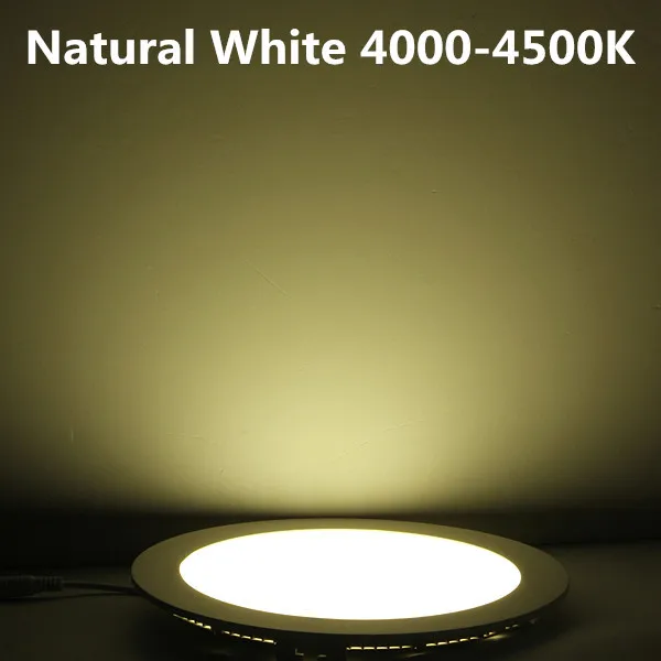 Светодиодный потолочный светильник с регулируемой яркостью 3 Вт-25 Вт Встраиваемый светодиодный панельный светильник с AC85-265V водителя теплый белый/холодный белый