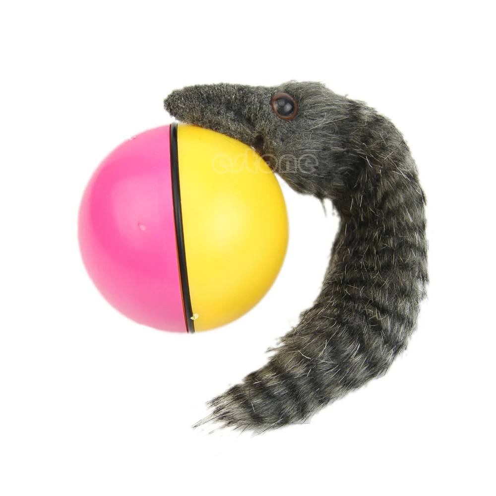 Beaver Weasel Rolling Motor Ball Pet Cat Dog Kids Chaser прыжки Веселые движущиеся игрушки# XY - Цвет: Random color
