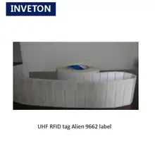 Этикетка, образец 10 намоток Alien 9662 этикетка инкрустация one-использовать Alien H3 чип 860-960 МГц грузовой погрузчик перевозка грузов управления движением