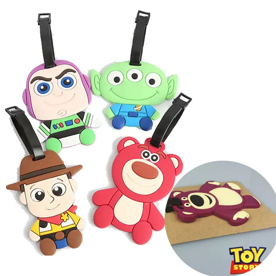 

Action Toy Story PVC Luggage Tag Practical Gift Toys Movie Figure Buzz Lighteryear Woody and Jessie Toy Story Model Travel Tags