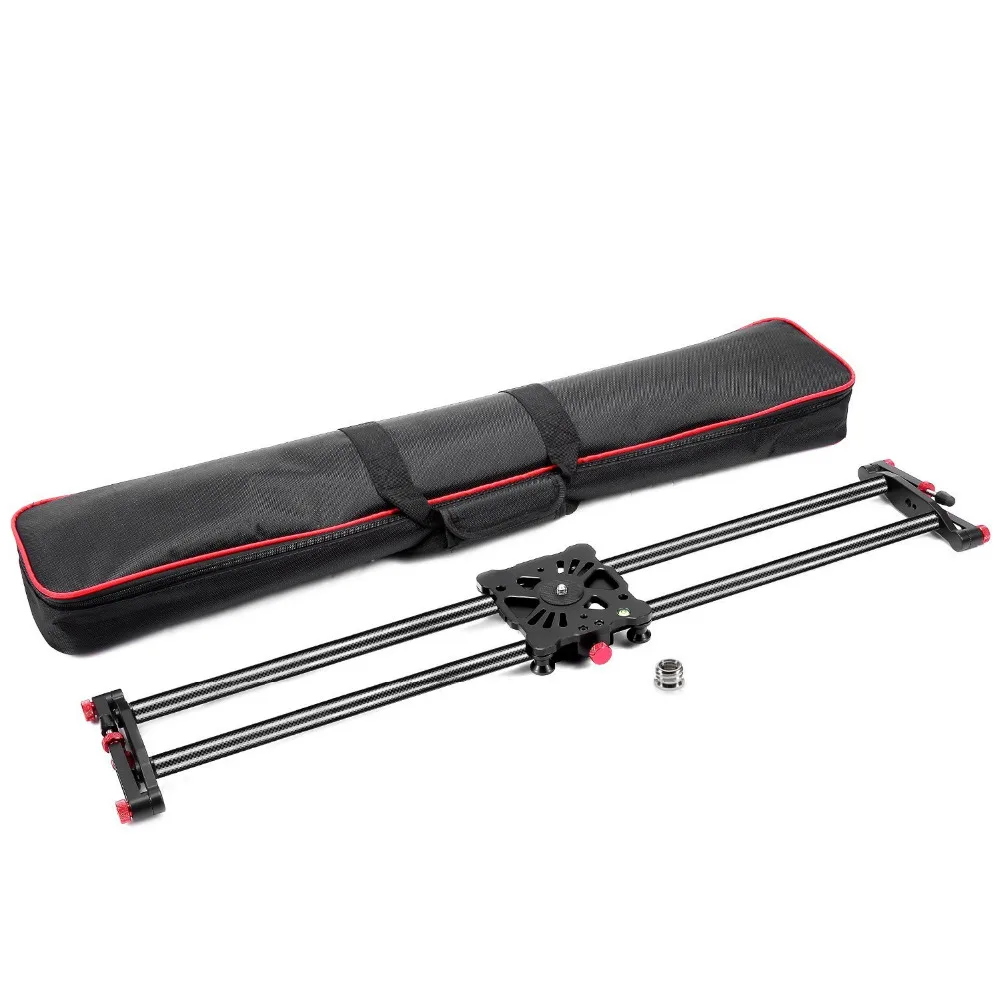  Neewer Carbon Fiber Camera Track Dolly Slider Rail System with 17.5lbs/8kg Load Capacity for Stabil