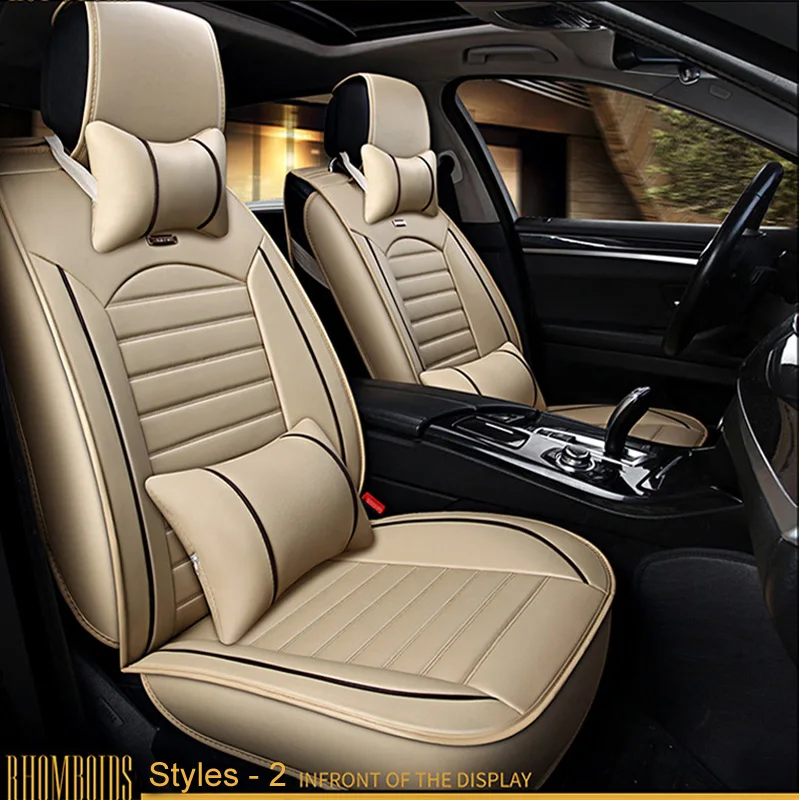 LUNDA New Luxury PU Leather Auto Universal Car Seat Covers for Volkswagen passat polo tiguan