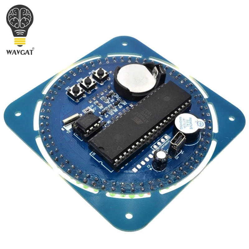 Вращающийся цифровой светодиодный дисплей WAVGAT DS1302 модуль будильника
