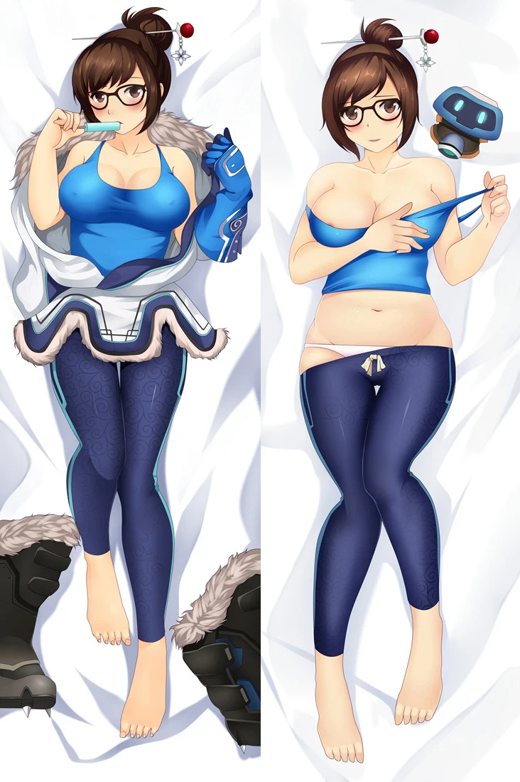 Аниме OW Mercy& Mei& Tracer& Widowmaker& D. Va& SOLDIER: 76& mcchini otaku Подушка «Dakimakura» чехол обнимающий тело наволочка - Цвет: 67029