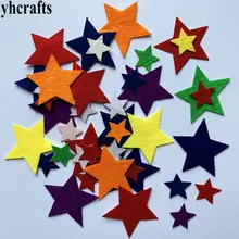 1 сумка(30-50 шт.) Звезда фетр наклейки ткань ремесла для раннего развития игрушки школа DIY уроки детский сад ремесла подарки oem