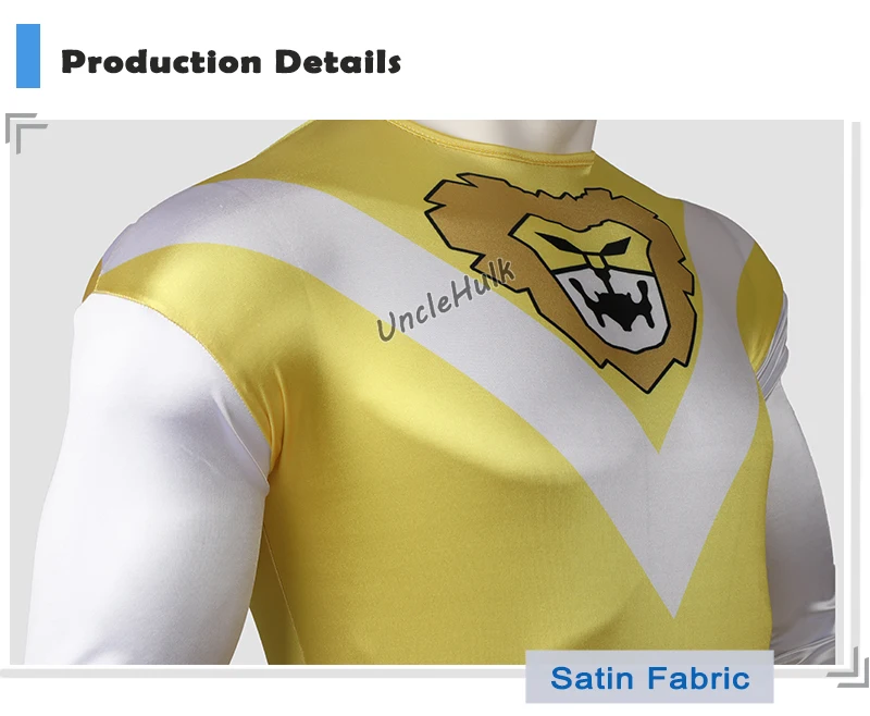 Choujuu-Sentai-Liveman-Yellow-Lion-Satin-Fabric-Cosplay-Costume-UncleHulk-21