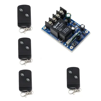 

Smart Home Wide Voltage DC12V 24V 36V 48V 30A 1CH RF Wireless Remote Control Switch System Receiver & 4 Transmitter 315/433Mhz