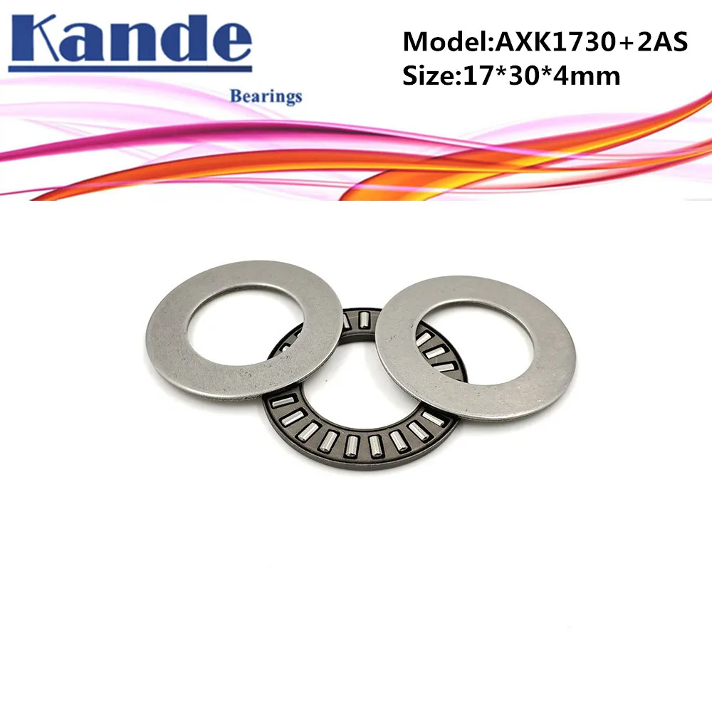 

AXK1730 + 2AS 1PC Thrust Needle Roller Bearing With Two AS1730 Washers 17*30*4 mm Plane Thrust Needle Roller Bearing