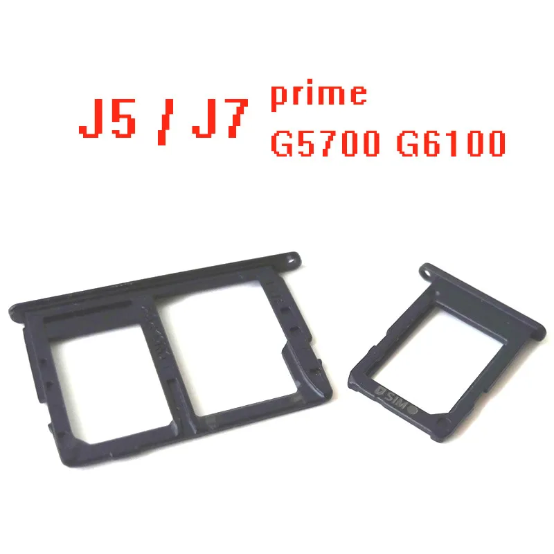 10 шт./лот sim-держатель, слот адаптер для Samsung Galaxy J5 prime J7 prime On5 On7 G6100 G5700 Sim Card Reader Держатель Слот Разъем