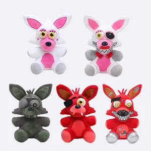 25cm FNAF Plush Five Nights At Freddy's Nightmare Foxy Mangle Green Phantom Foxy Plush Doll Video Game Character Toys