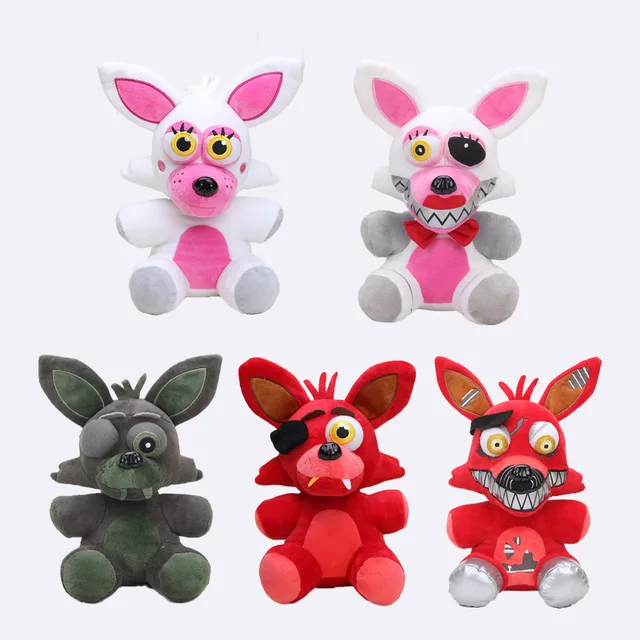 25cm Fnaf Plush Five Nights At Freddys Nightmare Foxy Mangle Green